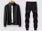 ensemble jogging louis vuitton 2020 zipper tracksuit 2piece m-6xl tz8849 noir